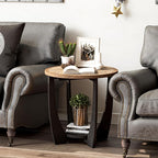 COZAYH Set of 2 Rustic Farmhouse End Tables - Image 5