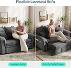 LINSY HOME Sectional Loveseat Sofa - Image 4