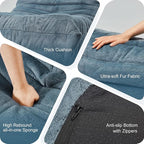 Bean Bag Chairs for Adults Giant Bean Bag Chair Memory Foam BeanBag Chair Bean - Image 7