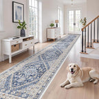 3x14 Runner Rug Non Slip, Washable Hallway Runner Rug, Living Room, Extra Long - Image 3