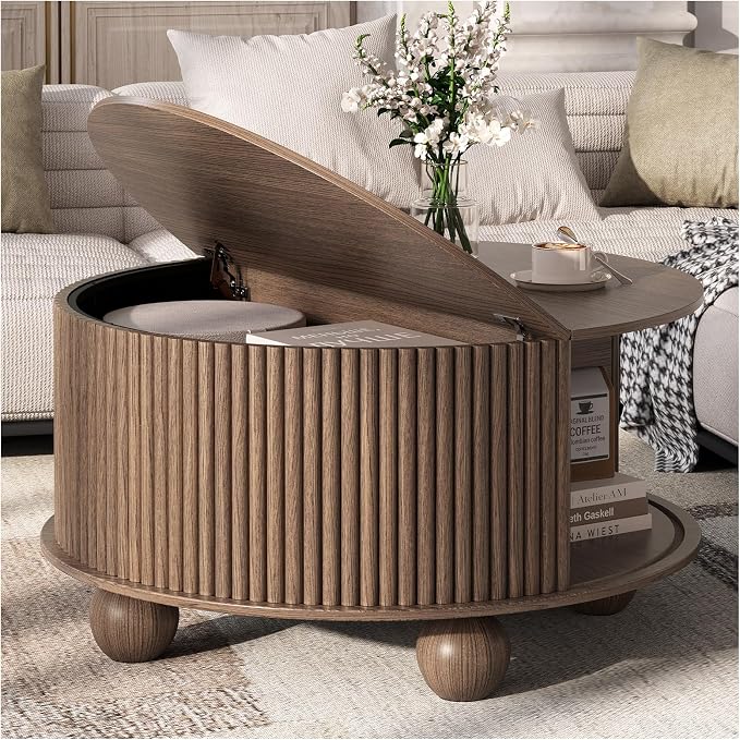 SULIVES Round Coffee Table by SULIVES