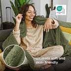 Bedsure Soft Throw Blanket for Couch Decor Gifts Moss 50"x60" | Birthday Gifts - Image 3