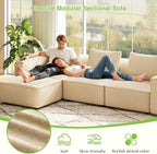 Welzona 75" loveseat Sofa, Comfy Chenille Love Seat, Wood Frame Small Couches - Image 4