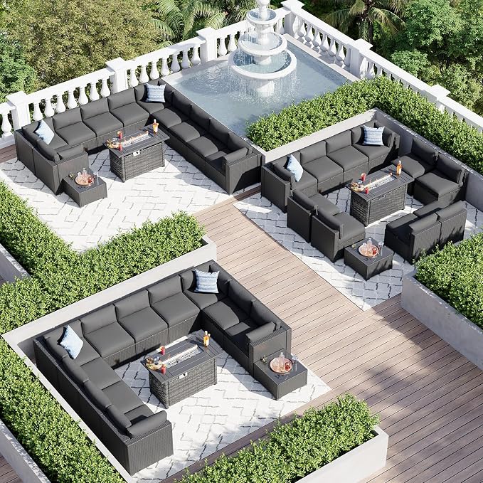 Aoxun 15 Piece Patio Furniture Set - Image 3