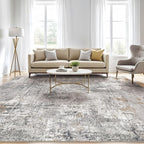 LOONGRUG 12x15 Area Rug Washable Large Neutral Modern Living Room Rugs | - Image 5