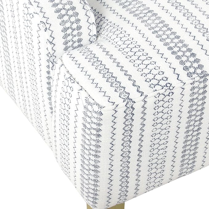 HomePop Swoop Arm Accent Chair, Ivory Stripe - Image 9
