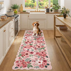 DUKINO 2x6 Runner Rug, Floral Washable Rug - Image 5