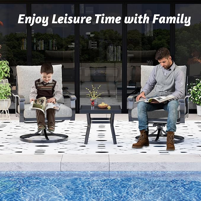 HOMREST Outdoor Swivel Rocker Patio Chairs - Image 7