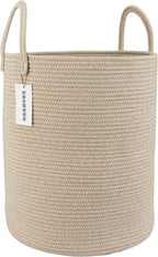 XUANGUO Cotton Rope Laundry Basket Hamper by XUANGUO