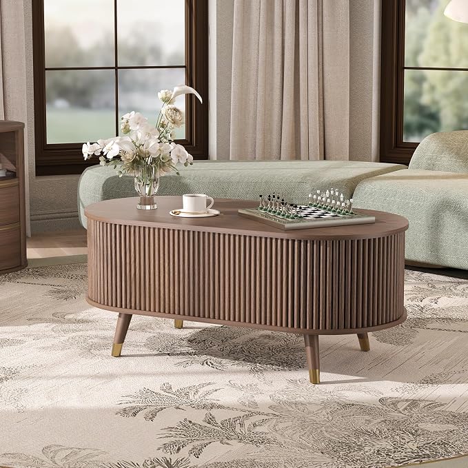42.5" Oval Lift Top Coffee Table - Image 6
