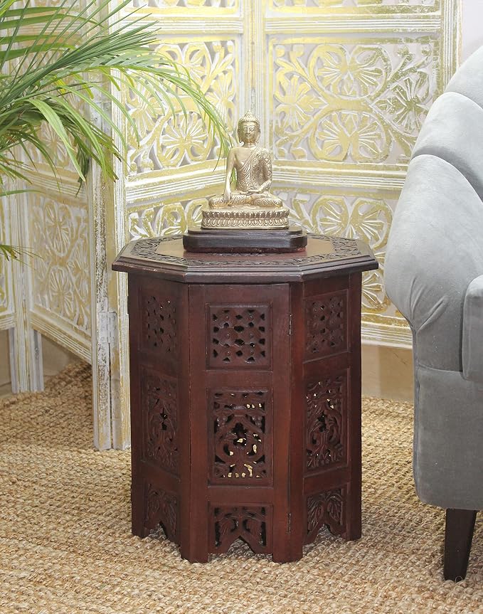 COTTON CRAFT Solid Wood Accent End Table - Image 7