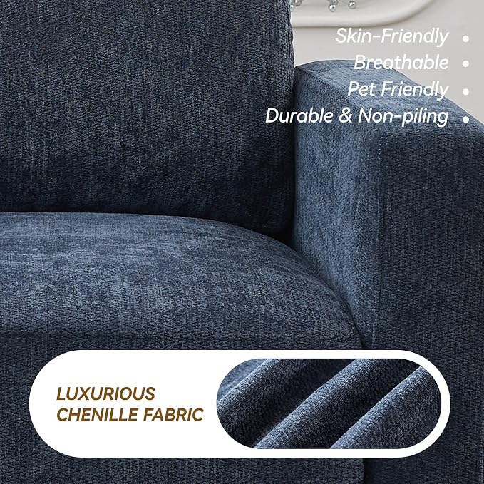 44.2" Chenille Oversized Chair - Image 8
