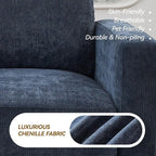 110.6" L Shaped Sectional Sofa, Modular Cloud Deep Seat Couch - Image 7