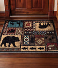 Washable Entryway Rug, 2x3 Rustic Cabin Area Rug, Non-Slip Indoor Door Mat by YIHOUSE