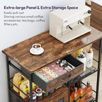 SWTYMIKI 33.31''x14.25'' Coffee Bar Cabinet - Image 8