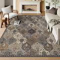 Lahome Moroccan 9x12 Rug for Living Room, Soft Washable Grey Bedroom Rug | by Lahome