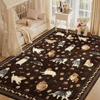 DUKINO 8x10 Area Rug, Washable Dog Rugs - Image 3