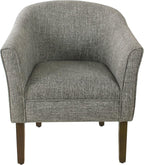 HomePop Modern Barrel Accent Chair - Image 5