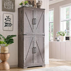 ACCOHOHO 72" Tall Kitchen Pantry, Farmhouse Storage Cabinet by ACCOHOHO