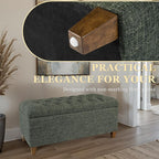 Homepop Home Decor Tufted Ainsley Button Storage Ottoman Bench - Image 5