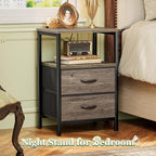 Huuger Night Stand Set of 2, Nightstand - Image 4