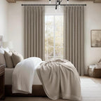 Memory Shape Pinch Pleated 86 Inch Curtains 2 Panels Set - Image 6