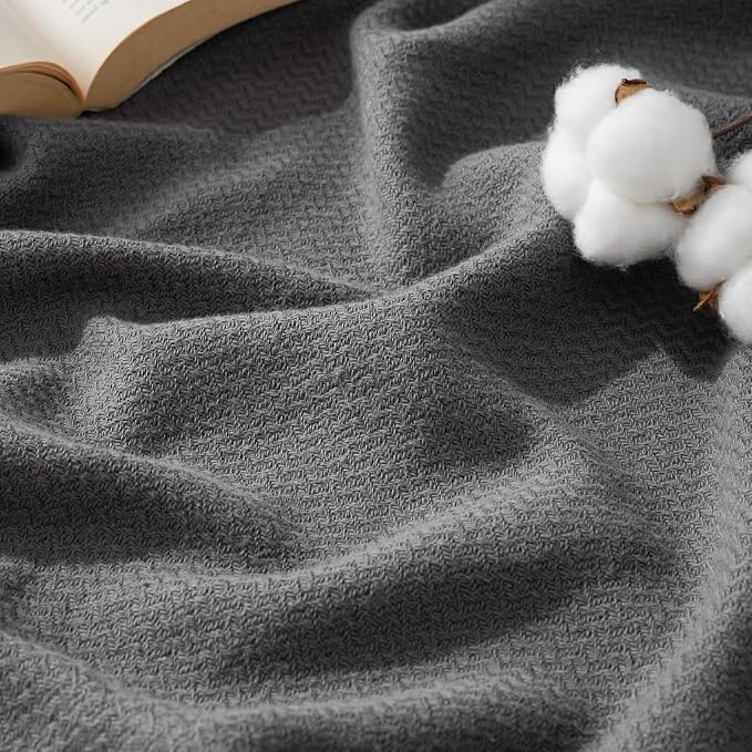 Bedsure GentleSoft 100% Cotton Large Throw Blanket by Unknown