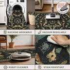 Washable 5x7 Black Rug for Living Room - Image 4