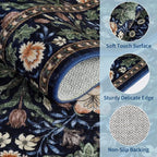 GarveeHome Area Rugs 8x10 for Living Room, Forest Green Floral Large Washable - Image 4