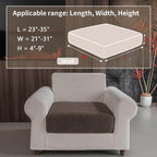 OHSIO Couch Cushion Covers for Sectional Sofa, Stretch Soft Sofa Slipcovers - Image 2