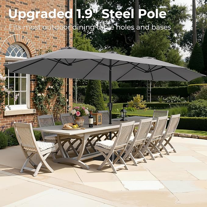 SUPERJARE 15FT Outdoor Patio Umbrella - Image 2