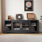 LINSY HOME Farmhouse TV Stand for 65 Inch TV, Wood Entertainment Center - Image 4
