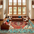 SERISSA 10x14 Washable Non Slip Boho Area Rug - Image 2