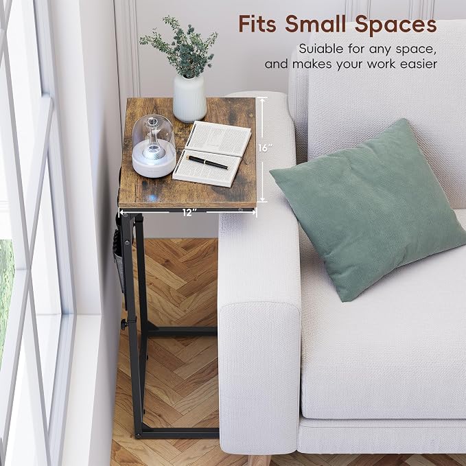 Vagusicc C-Shaped End Table - Image 4