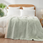 Snuggle Sac Heather Sage Green Throw Blanket - Image 8