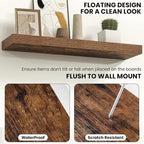 Fun Memories Floating Shelves for Wall, 24 Inch Floating Shelf for Home Decor - Image 4