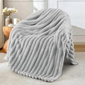 Exclusivo Mezcla Striped Fleece Throw Blanket by ExclusivoMezcla