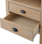 Arden Rustic Wood Nightstand - Image 13