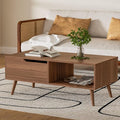 DIYART Brown Coffee Table, Mid Century Modern Coffee Table by DIYART