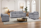 HAOMARKETS Corduroy Sofa Set, Upholstered Armchair Set of 2 and 3-Seater Sofa by HAOMARKETS