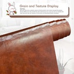 KING MOUNTAIN Leather Repair Patch, 12 x 60 Inches self Adhesive Leather Repair - Image 2