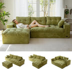 MAXYOYO 104" L Shaped Modular Sectional Sofa by MAXYOYO