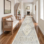 2x10 Runner Rug Non Slip, Washable Hallway Runner Rug, Laundry Room, Soft - Image 3