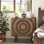 Aoikax Farmhouse 2-Door Storage Cabinet, Accent Wooden Storage Cabinet - Image 6
