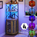 JKsmart Corner Bar Cabinet - Image 3
