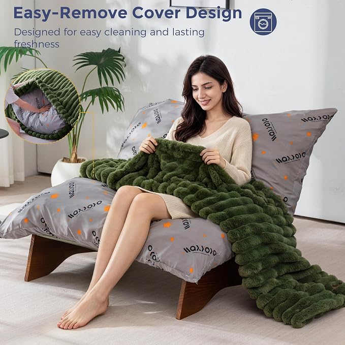 MAXYOYO Adjustable Living Room Chair, Convertible Bean Bag Chair & Recliner - Image 6