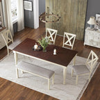 AMERLIFE 6-Piece Farmhouse Dining Table Set - Image 8