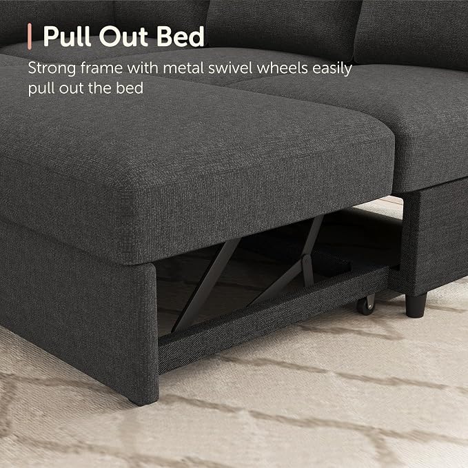 HONBAY Sectional Sleeper Sofa - Image 5
