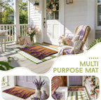 2 PCS Lavender Floral Welcome Door Mat Set, Farmhouse Spring Doormat - Image 6