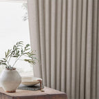 102 Inch Long Curtains Pinch Pleat Linen Curtains Burlywood Birch | Tan Brown - Image 8